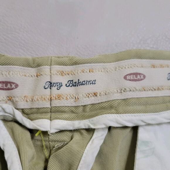Tommy Bahama Mens 100% Silk Dress Pants Size 40 Tan Flat Front Tropical Weight - Picture 3 of 12